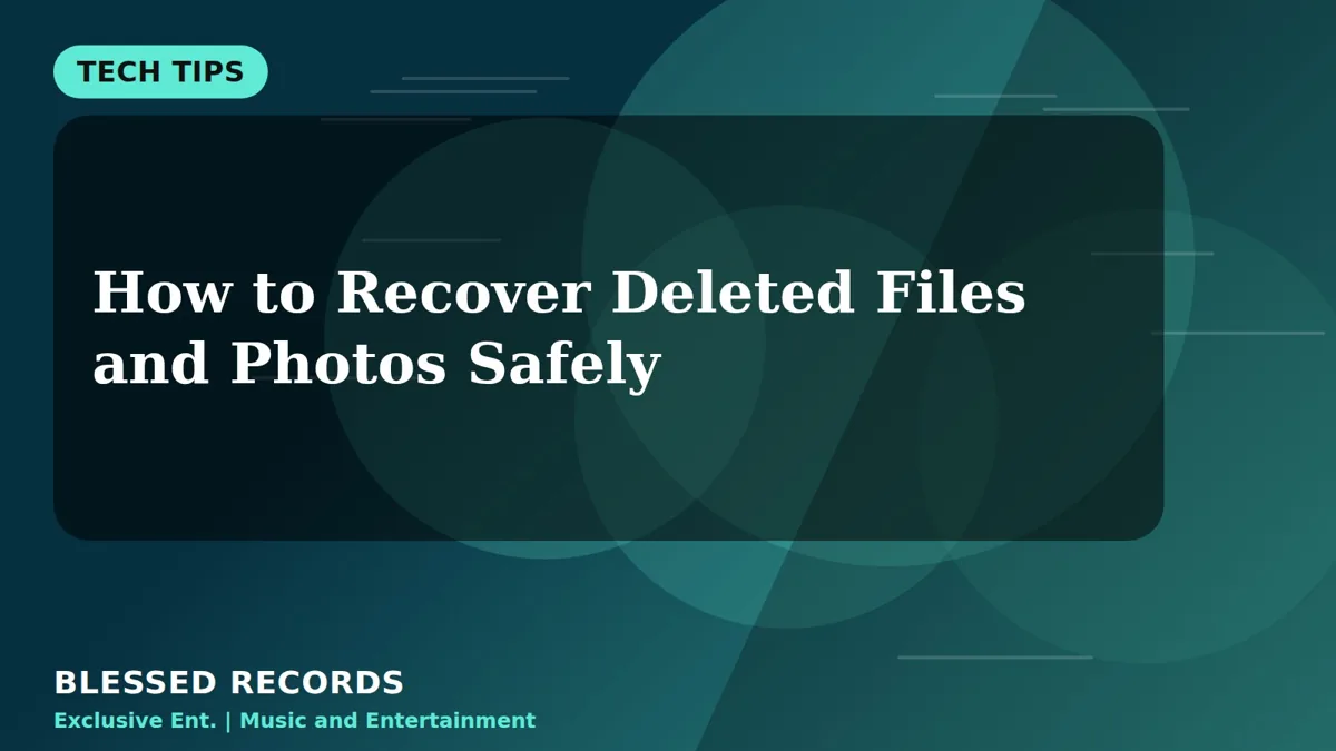 Title card: How to Recover Deleted Files and Photos Safely
