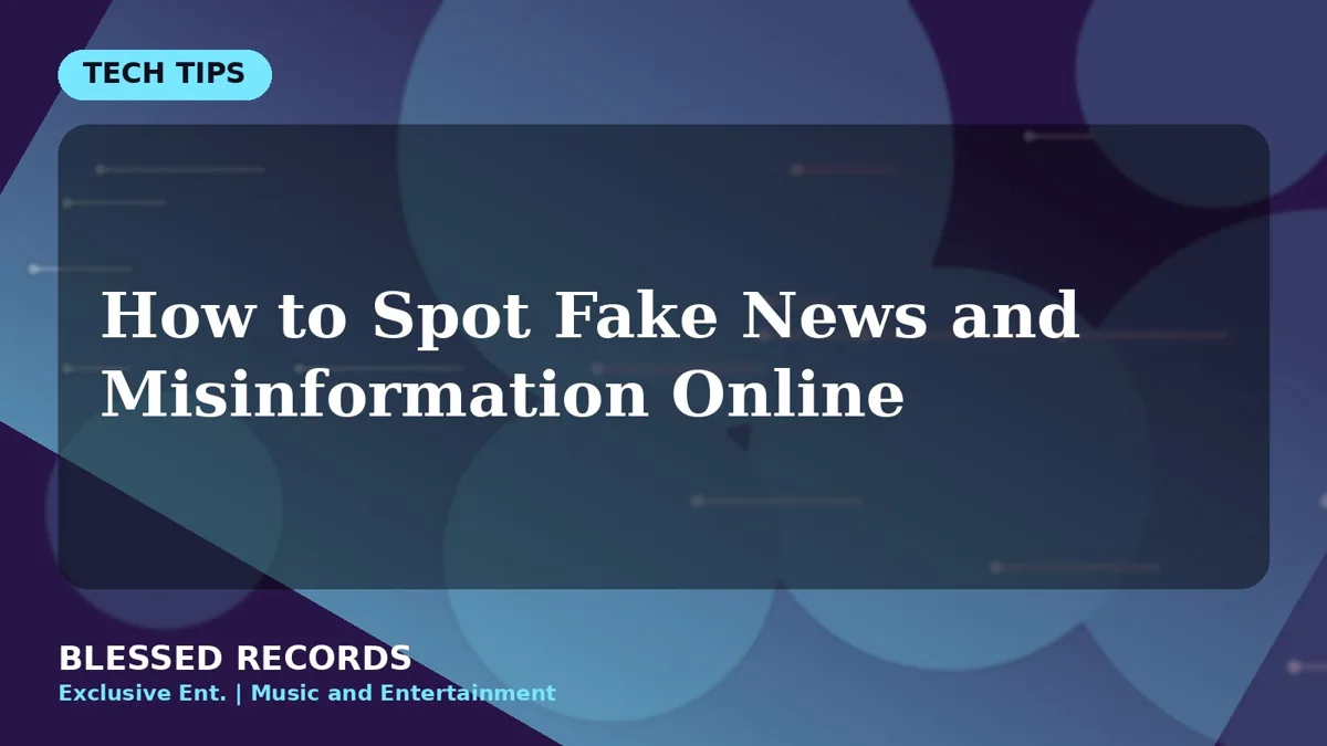 Title card: How to Spot Fake News and Misinformation Online