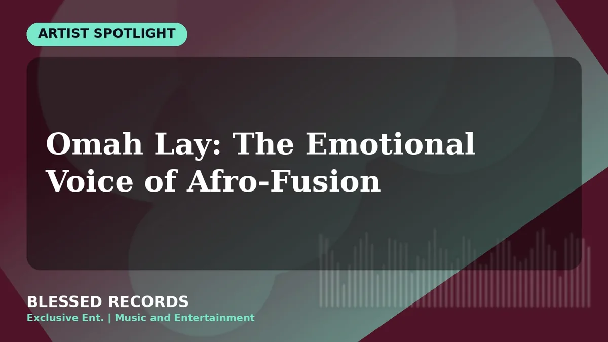 Title card: Omah Lay: The Emotional Voice of Afro-Fusion