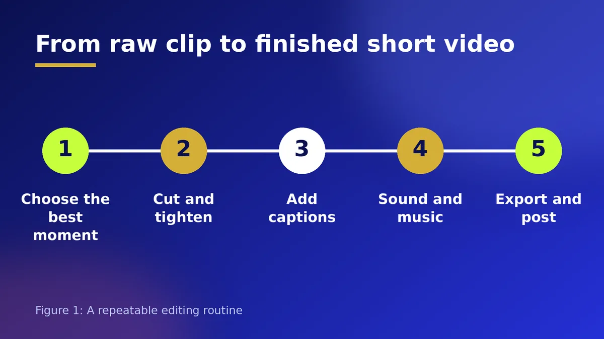Five editing steps from picking a moment to exporting