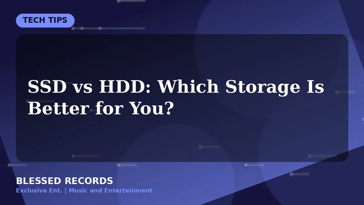 Title card: SSD vs HDD: Which Storage Is Better for You?
