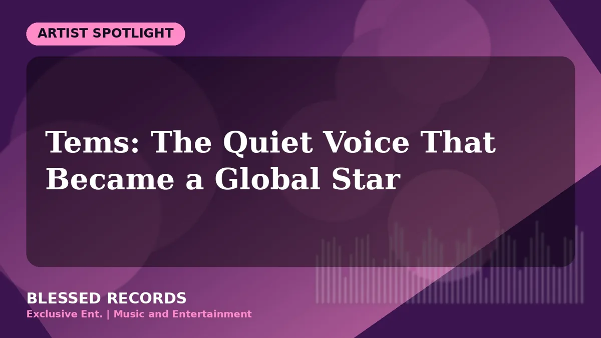 Title card: Tems: The Quiet Voice That Became a Global Star