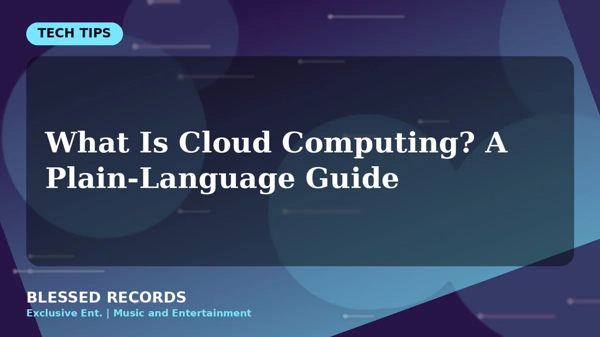 Title card: What Is Cloud Computing? A Plain-Language Guide