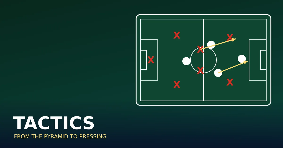 Illustration of a tactics board with Xs, Os and arrows