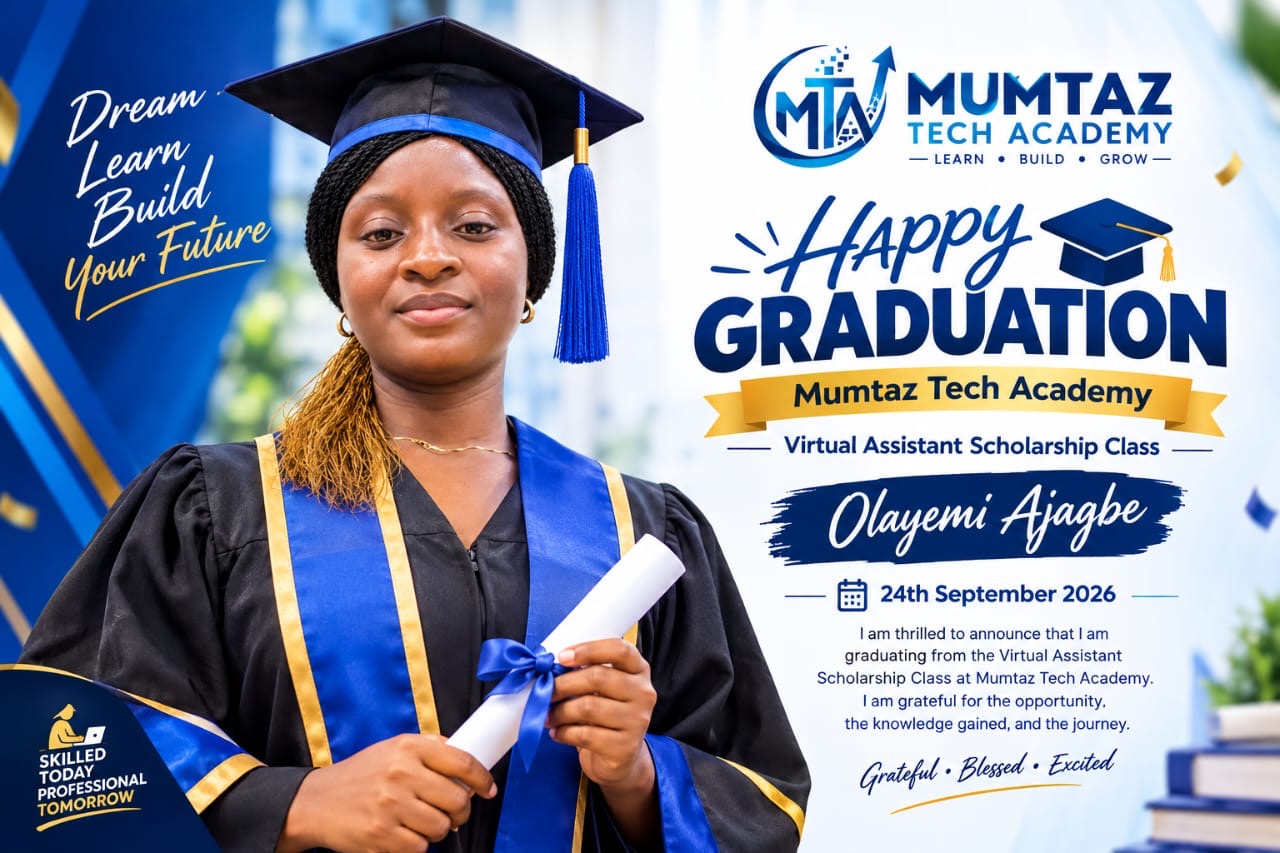 Portrait of Olayemi Ajagbe, Mumtaz Tech Academy graduate